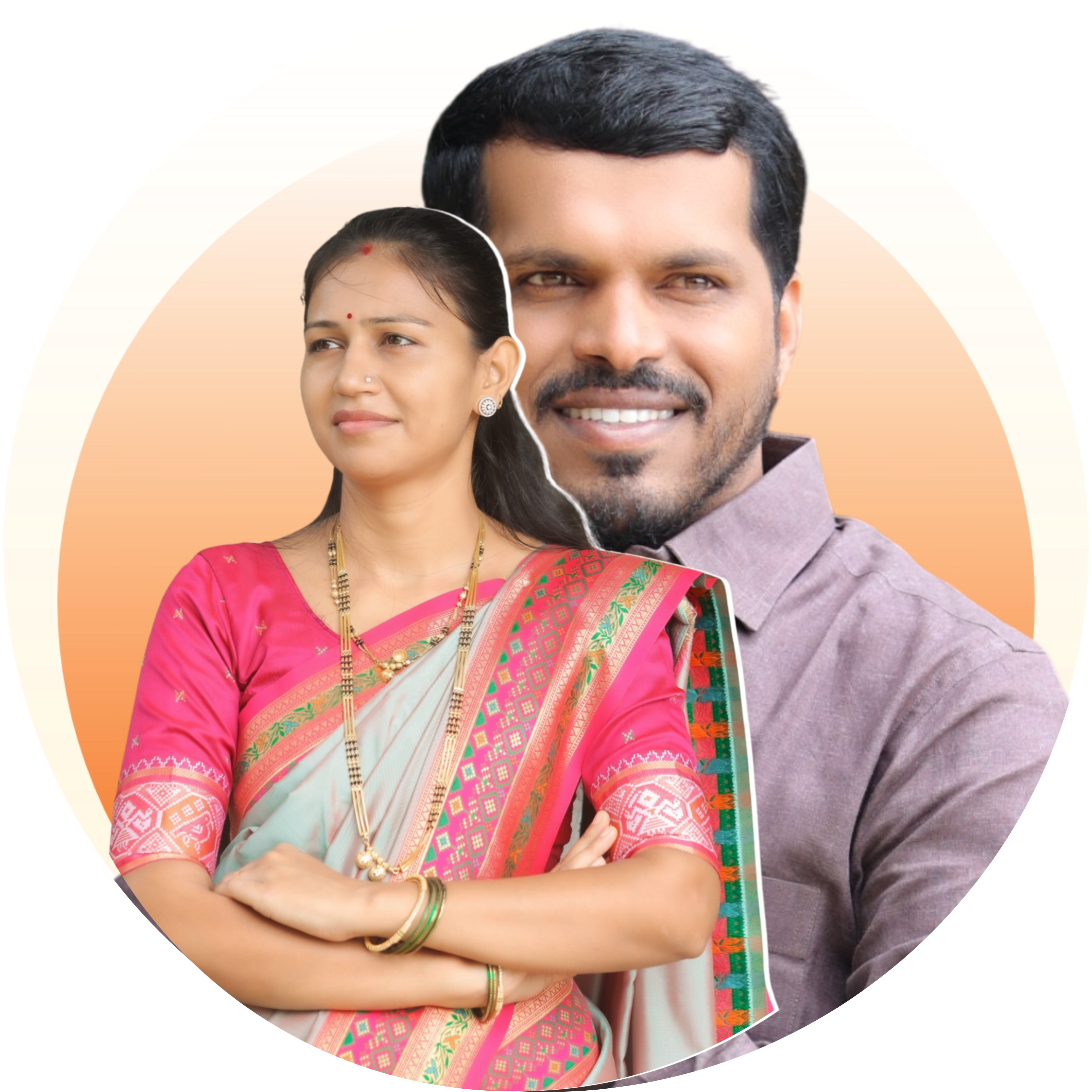 माधुरीताई व मदनभाऊ डेमसे